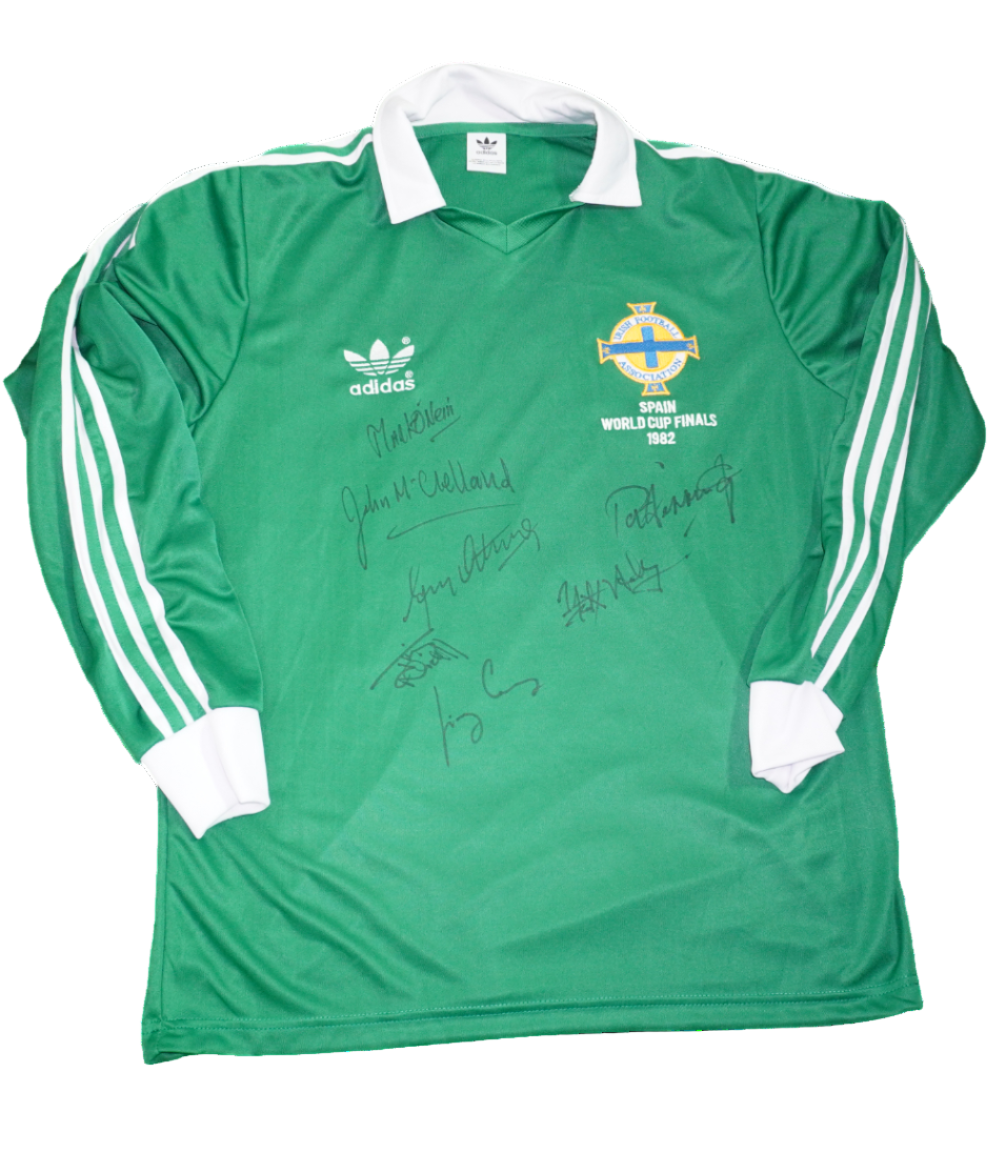 Signed Northern Ireland 1982 World Cup Shirt