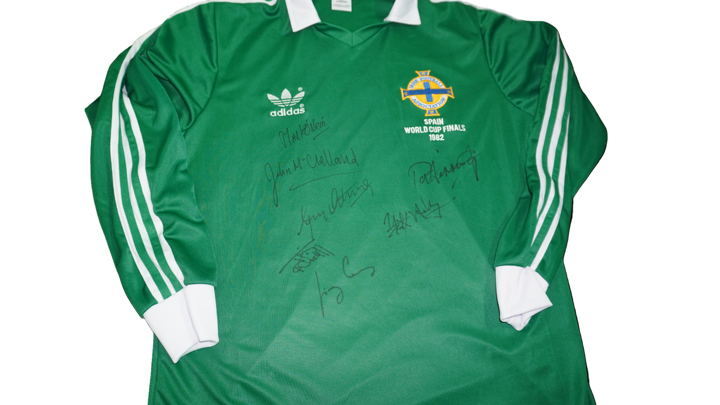 Signed Northern Ireland 1982 World Cup Shirt