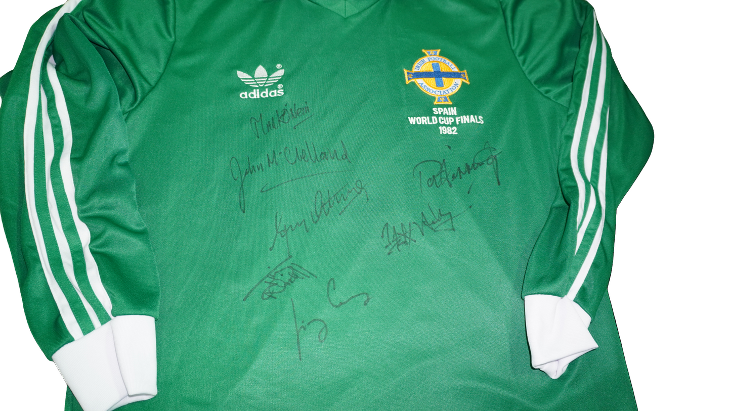 Signed Northern Ireland 1982 World Cup Shirt