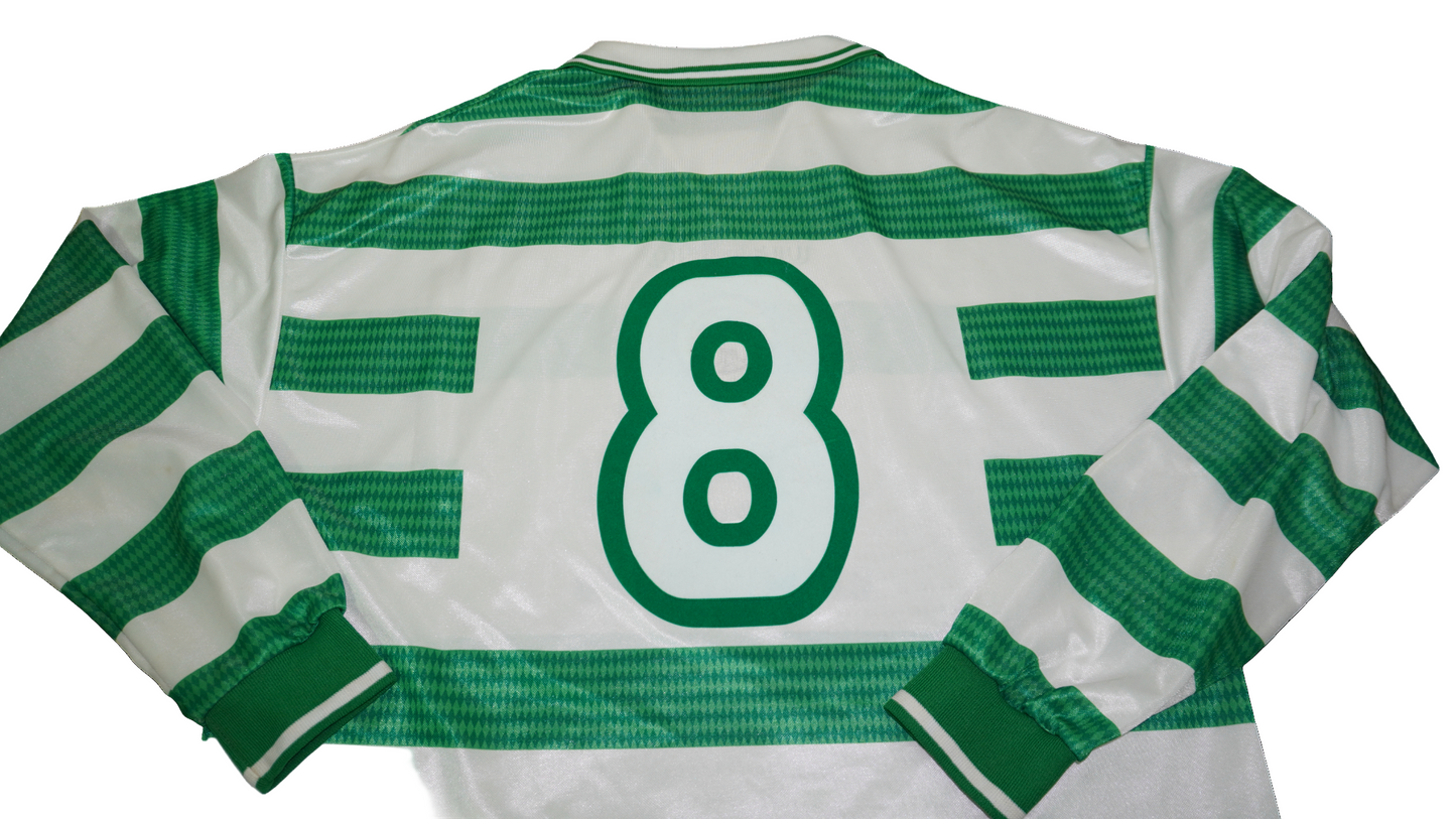 Celtic FC 1997/1998 Match worn/Match prepared shirt – Craig Burley (#8) – Umbro (Size XL)