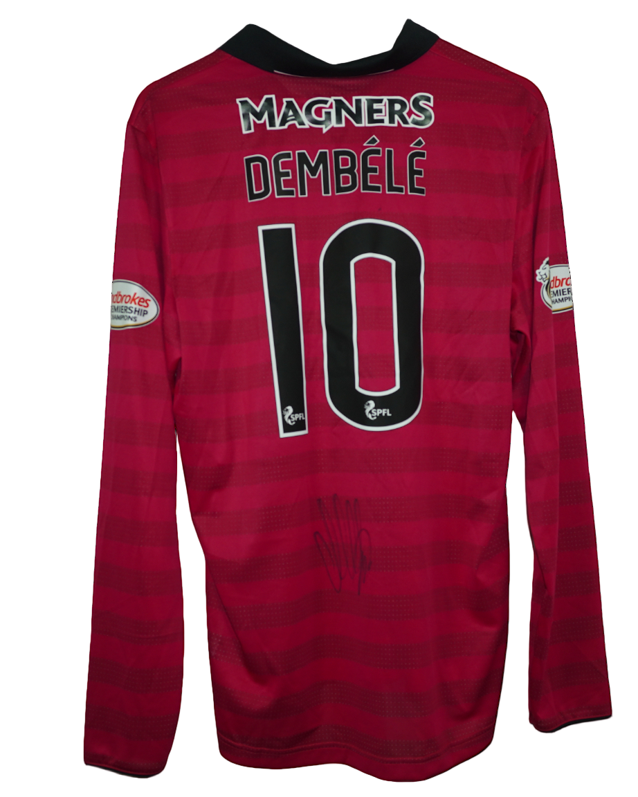 Celtic FC 2016–2017 Match worn Signed Shirt – Moussa Dembélé (#10) vs Kilmarnock – New Balnce (Size Large)