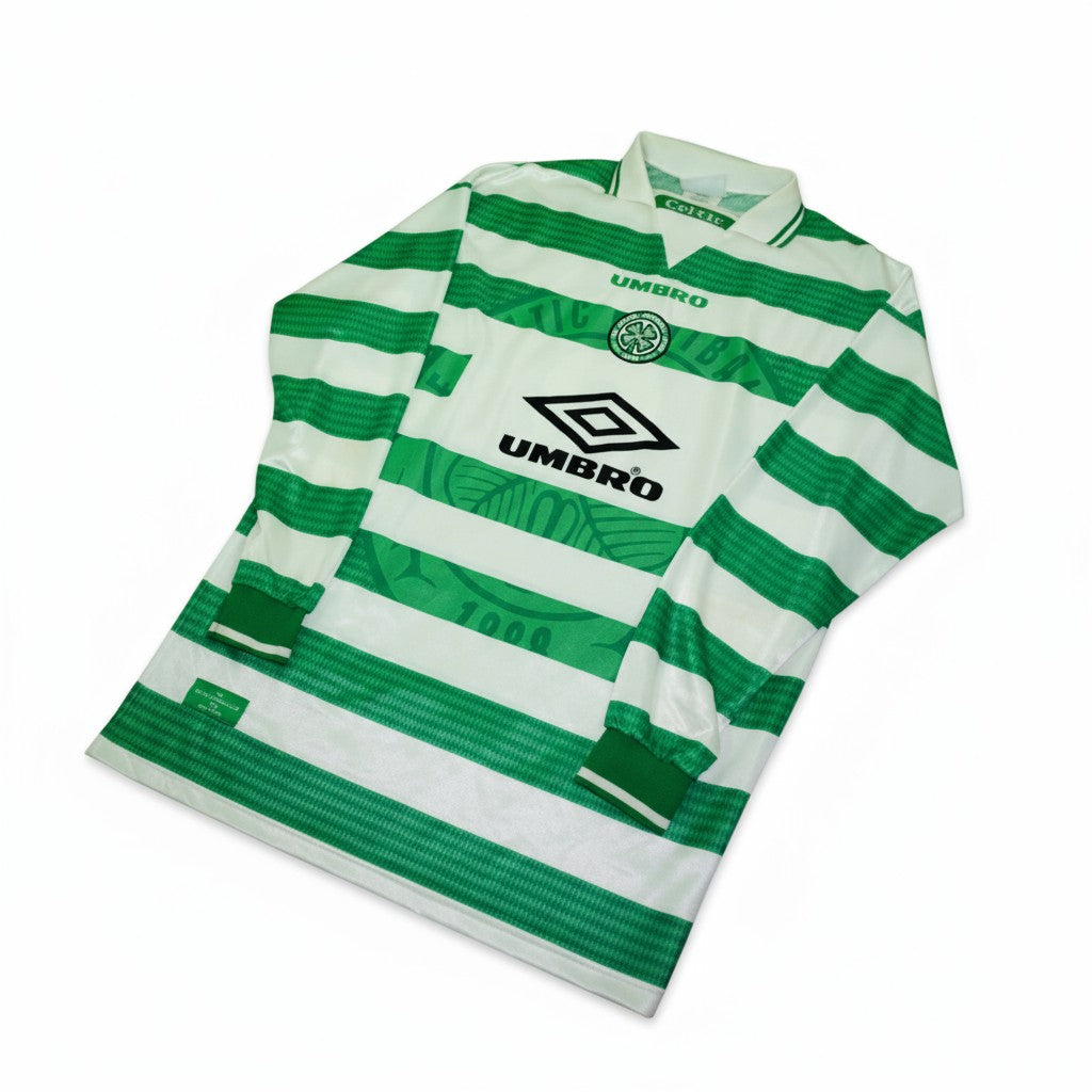 Celtic FC 1997/1998 Match worn/Match prepared shirt – Craig Burley (#8) – Umbro (Size XL)