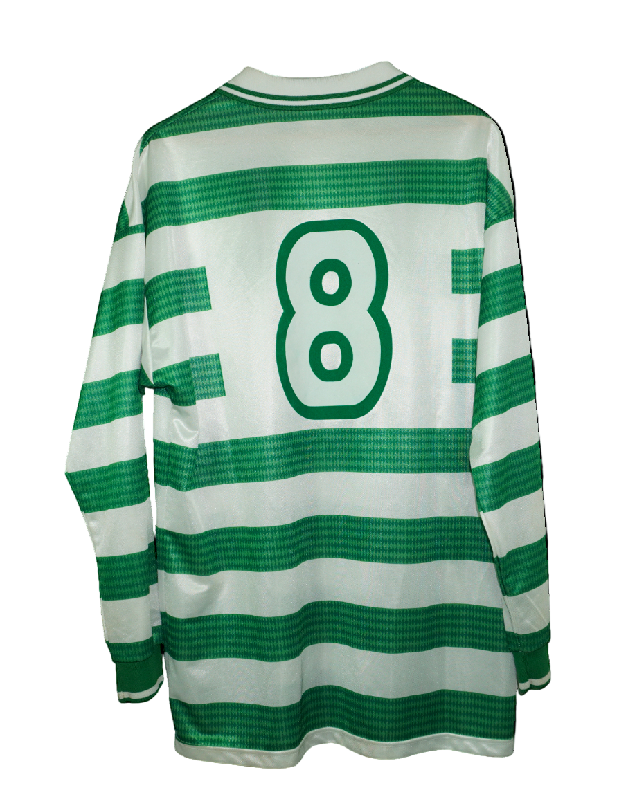 Celtic FC 1997/1998 Match worn/Match prepared shirt – Craig Burley (#8) – Umbro (Size XL)