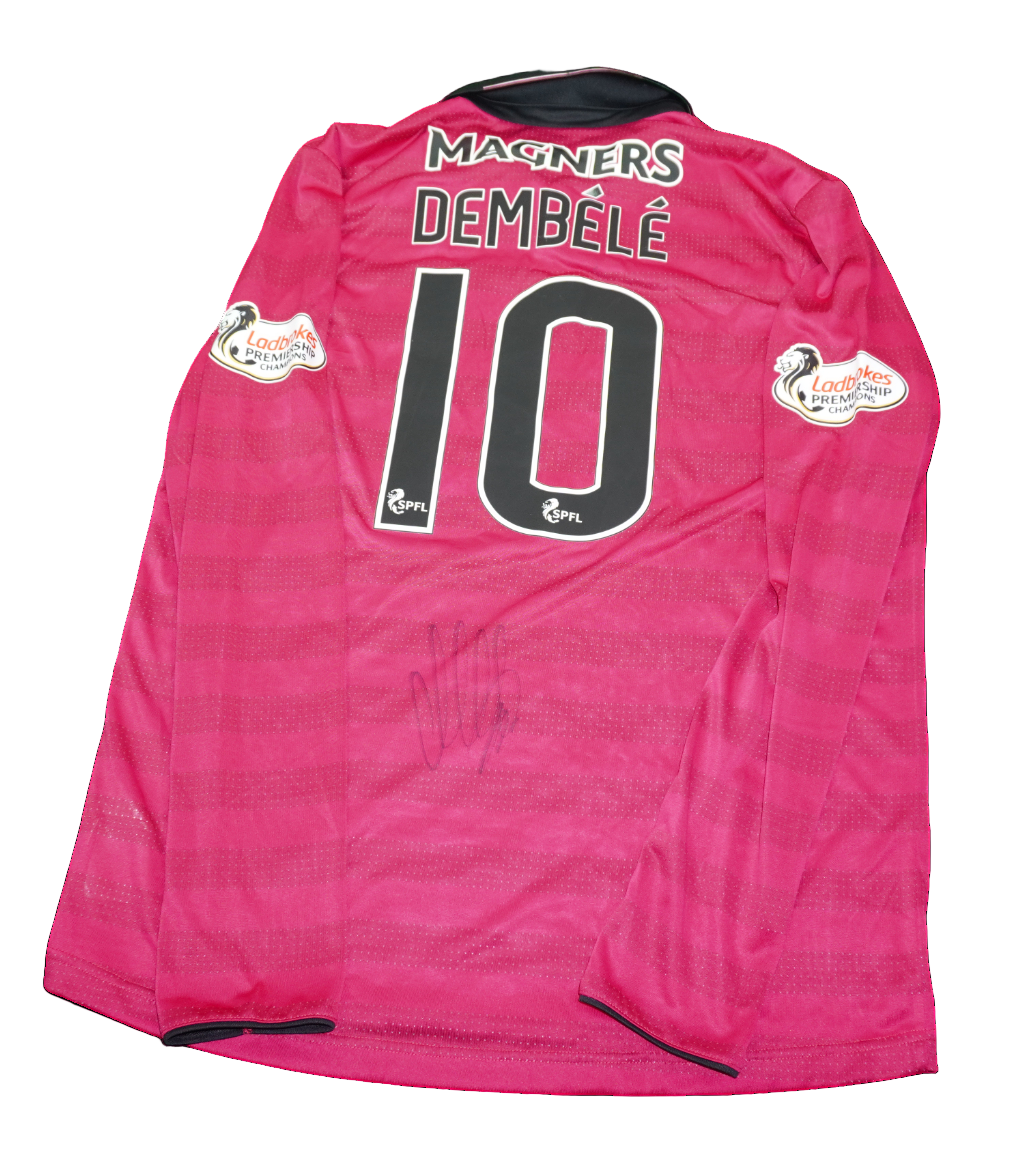 Celtic FC 2016–2017 Match worn Signed Shirt – Moussa Dembélé (#10) vs Kilmarnock – New Balnce (Size Large)